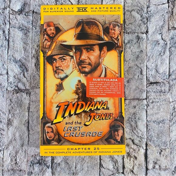 Indiana Jones The Last Crusade VHS Harrison Ford Sean Connery Rated PG13 - Picture 1 of 4